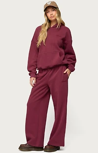 Edikted Basic Girl Wide Leg Sweatpants