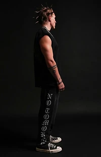 No Tomorrow x Civil Active Iron Skull Straight Leg Sweatpants