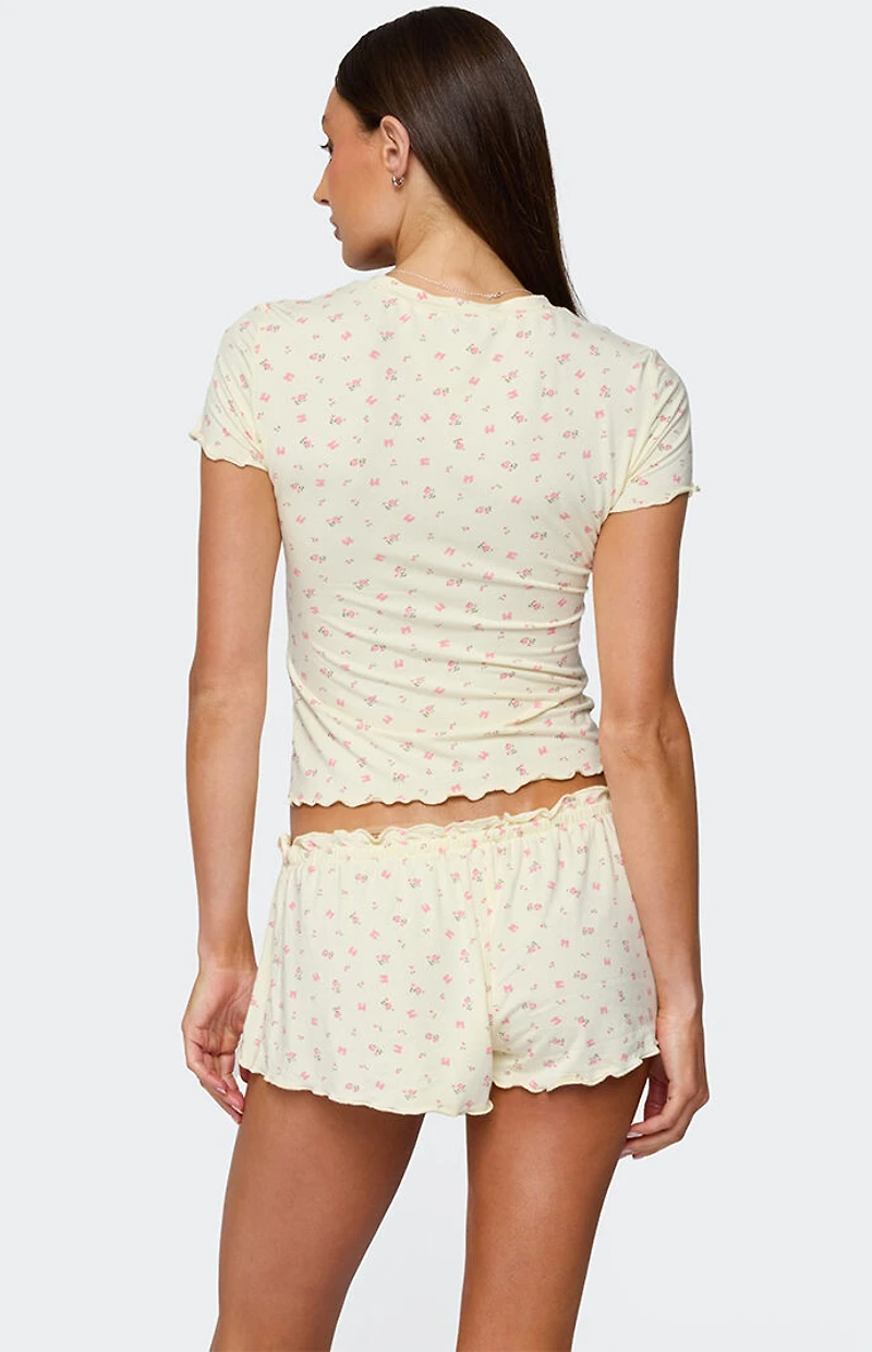 Edikted Florence Floral T Shirt