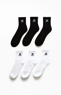 adidas 6-Pack Trefoil Quarter Socks
