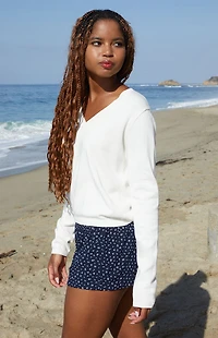 John Galt Blue Floral Keira Boxer Shorts