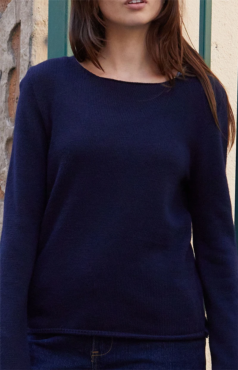 John Galt Blue Knit Sweater