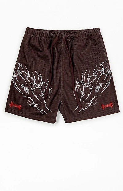 Civil Brown Core Mesh Basketball Shorts