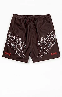 Civil Brown Core Mesh Basketball Shorts