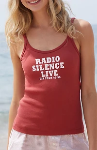 John Galt Red Beyonca Radio Silence Tank Top