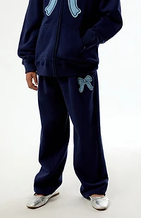 Pacsun Kids Bow Applique Baggy Sweatpants