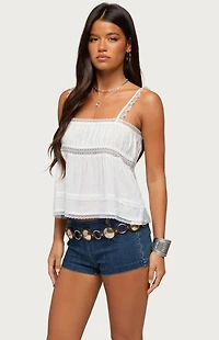 Edikted Mable Lacey Tank Top