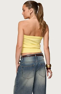 Edikted Philipa Strapless Knit Top