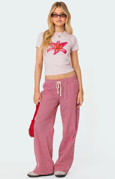 Edikted Taya Gingham Pants