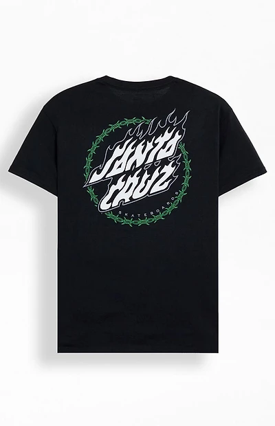 Santa Cruz Wired Flame Dot Crackle T-Shirt