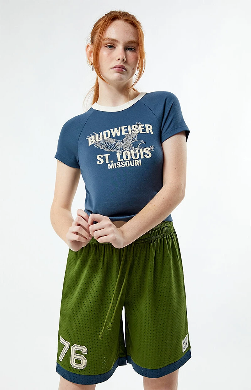 Budweiser By PacSun Long Mesh Basketball Shorts