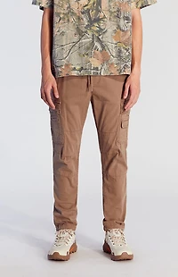 Pacsun Stretch Taupe Slim Cargo Pants