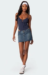 Edikted Lacey Knit Cut Out Bodysuit