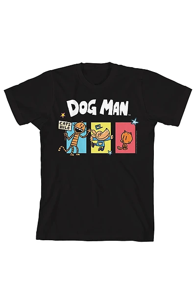 Kids Dog Man Two Cats and T-Shirt