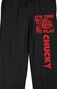 Chucky Time To Play Men's Black Sleep Pajama Pants