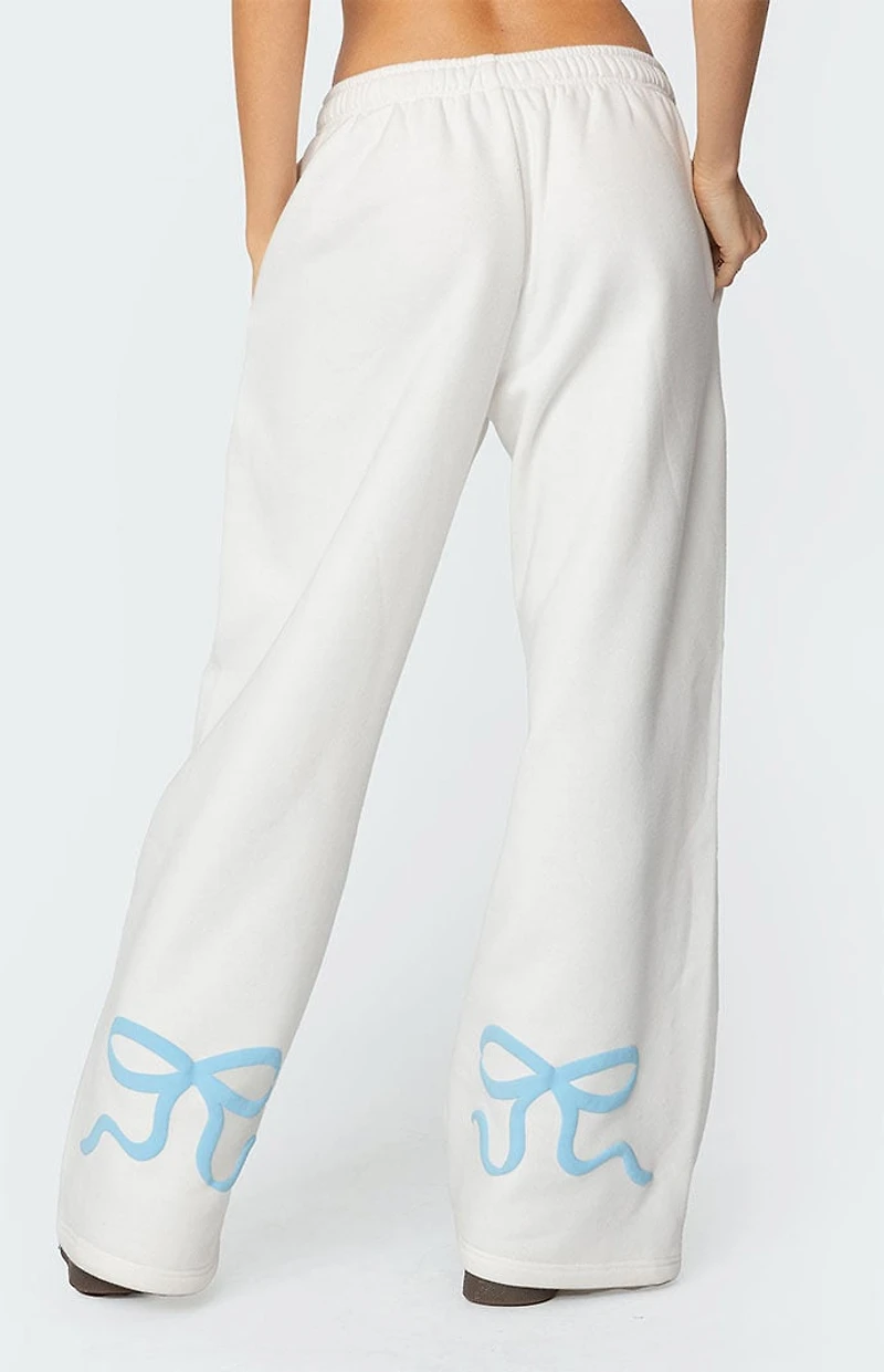Edikted Bonney Bow Detail Sweatpants