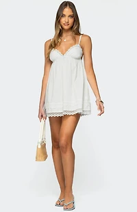 Edikted Luisa Lacey Babydoll Mini Dress