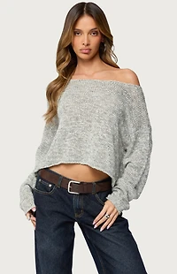Edikted Florentina Off Shoulder Sweater