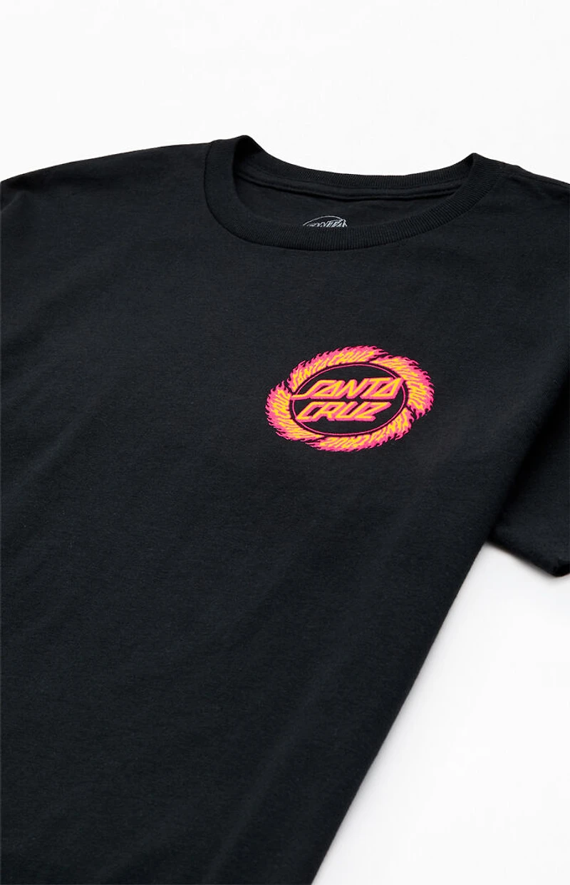 Santa Cruz Kids Flame Ringed Dot T-Shirt