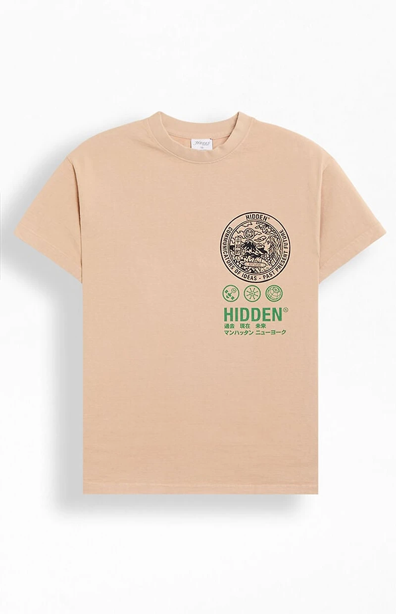 Hidden NY Tan Peace Plate T-Shirt