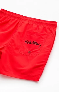 Ripple Junction Keith Haring Dog 4.5" Swim Trunks