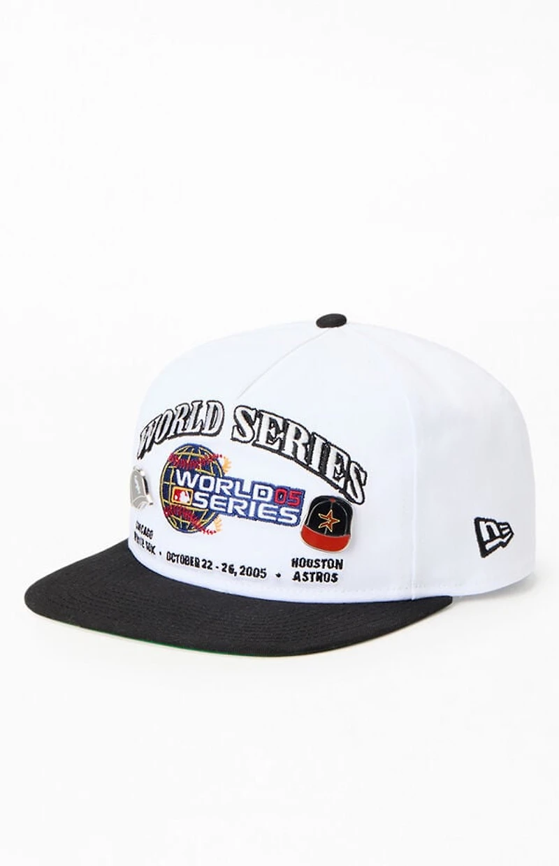 New Era 2005 World Series White Sox vs Astros Pin Golfer Snapback Hat