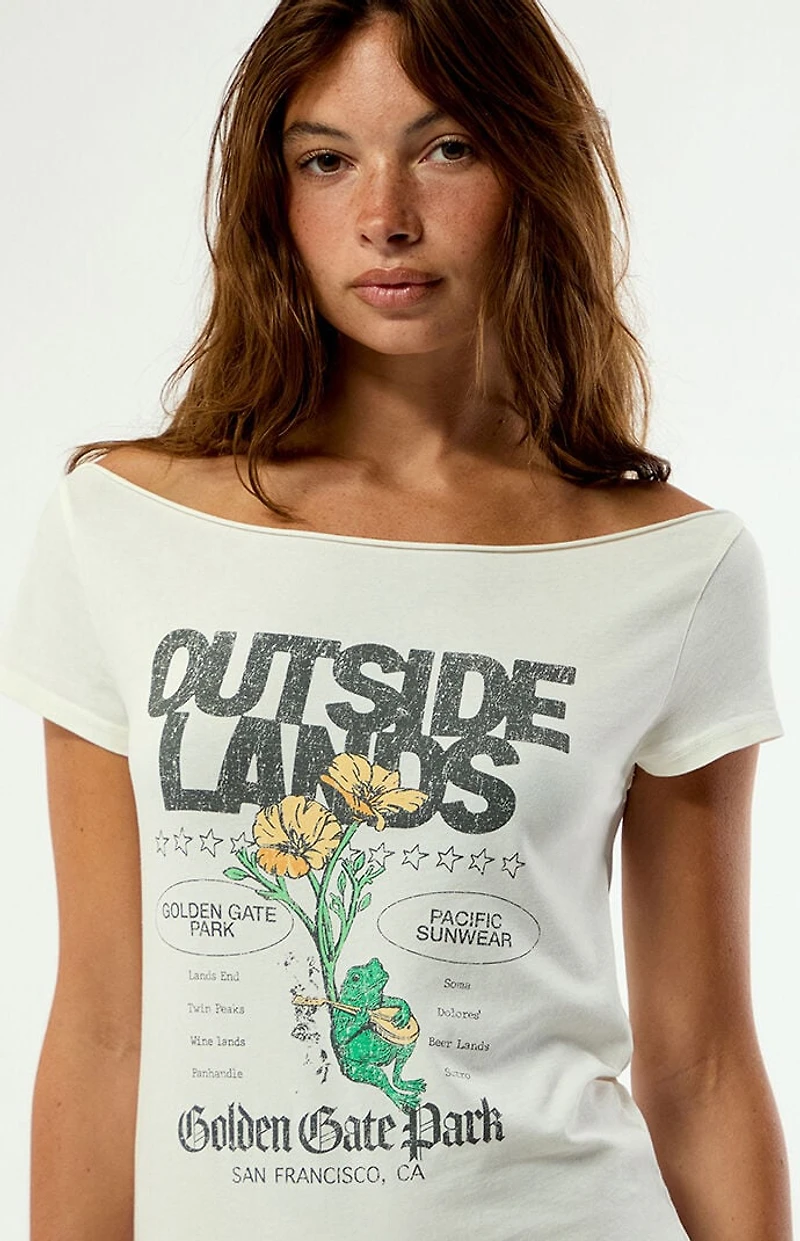 Pacsun x Outside Lands Banjo Off-The-Shoulder T-Shirt