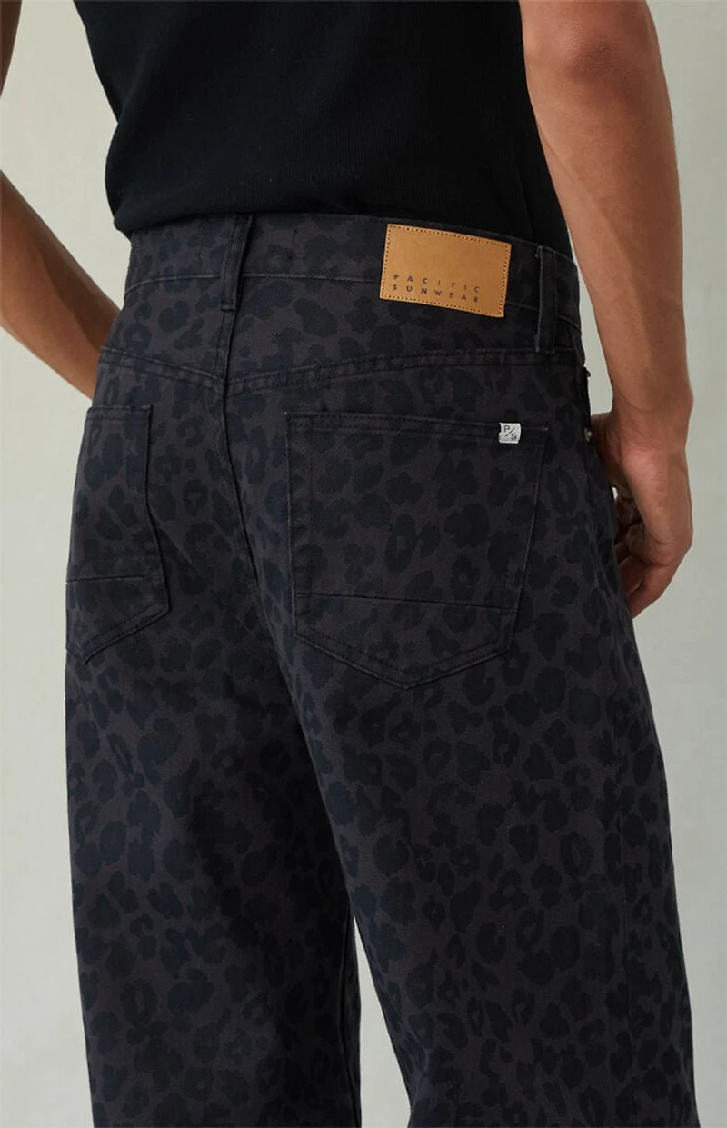 Pacsun Blake Extreme Baggy Jeans Leopard