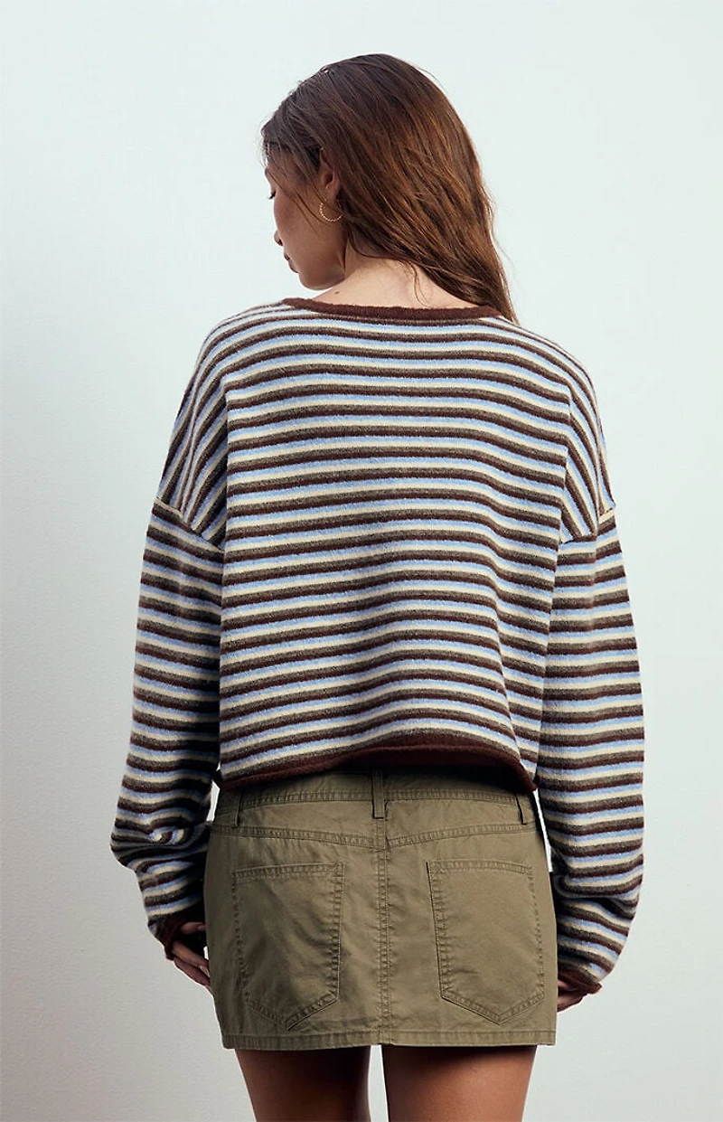 Beverly and Beck Georgia Scarf Button Down Cardigan