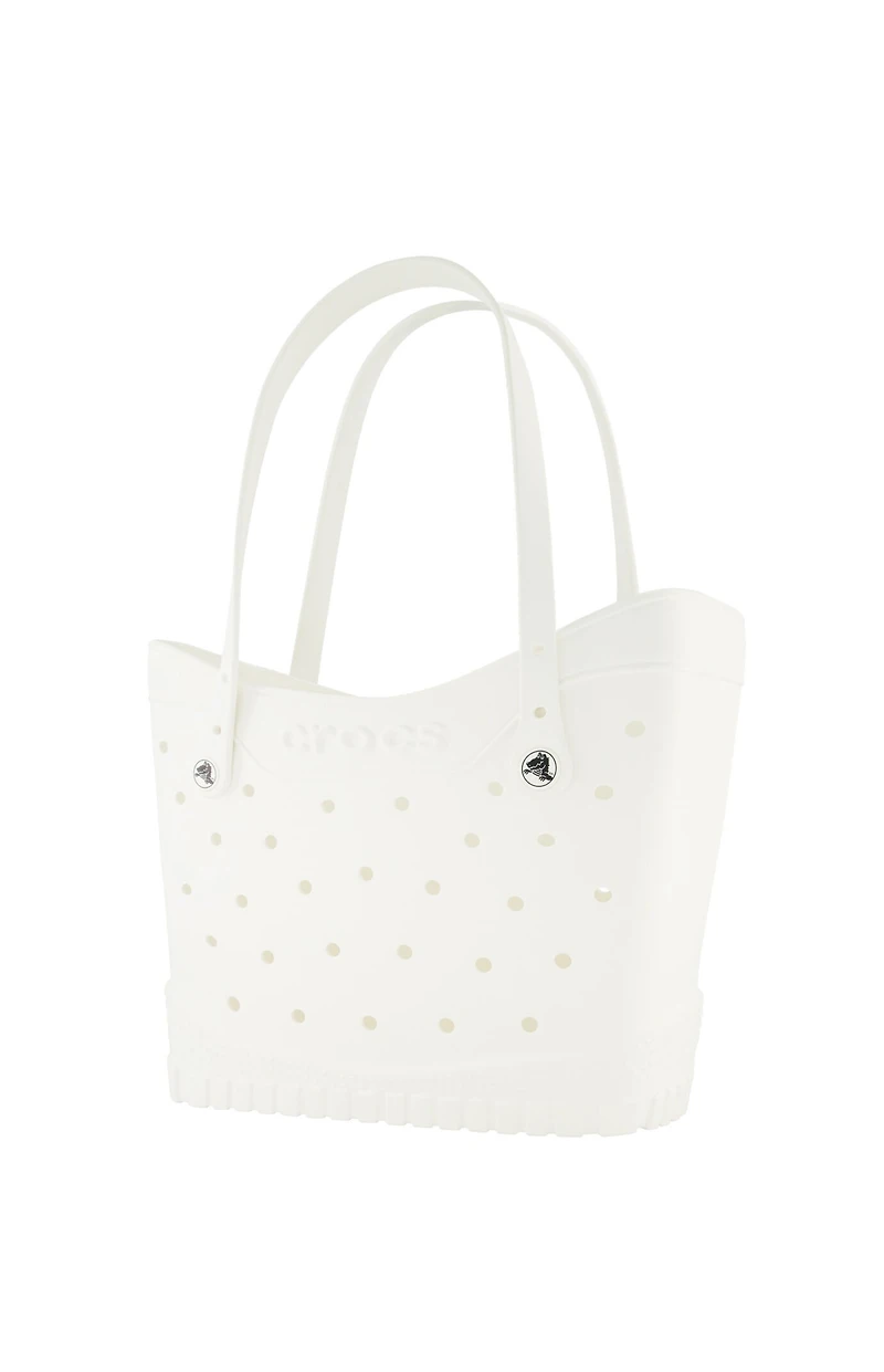 Crocs White Medium Classic Tote Bag