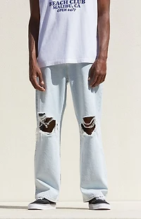 Pacsun Light Indigo Baggy Ripped Jeans