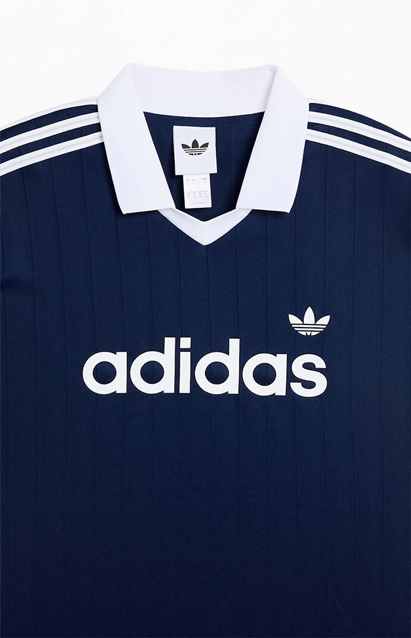 adidas Navy Drop Needle Short Sleeve Jersey