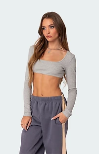 Edikted Routine Ribbed Crop Top