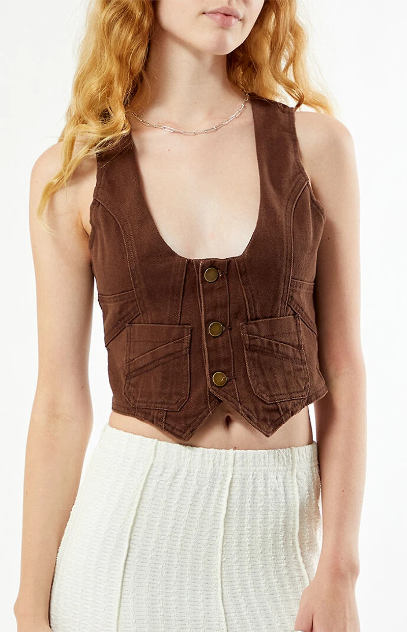 Your Favorite Kenny Brown Denim Vest