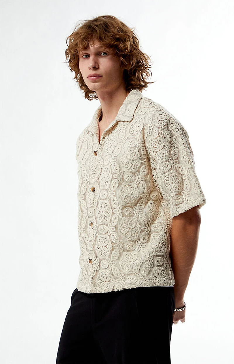 FIELD OF STUDY by Pacsun Floral Yucca Camp Shirt