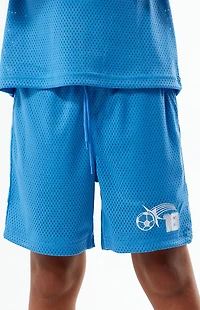 Pacsun Kids All Stars Light Blue Mesh Soccer Shorts