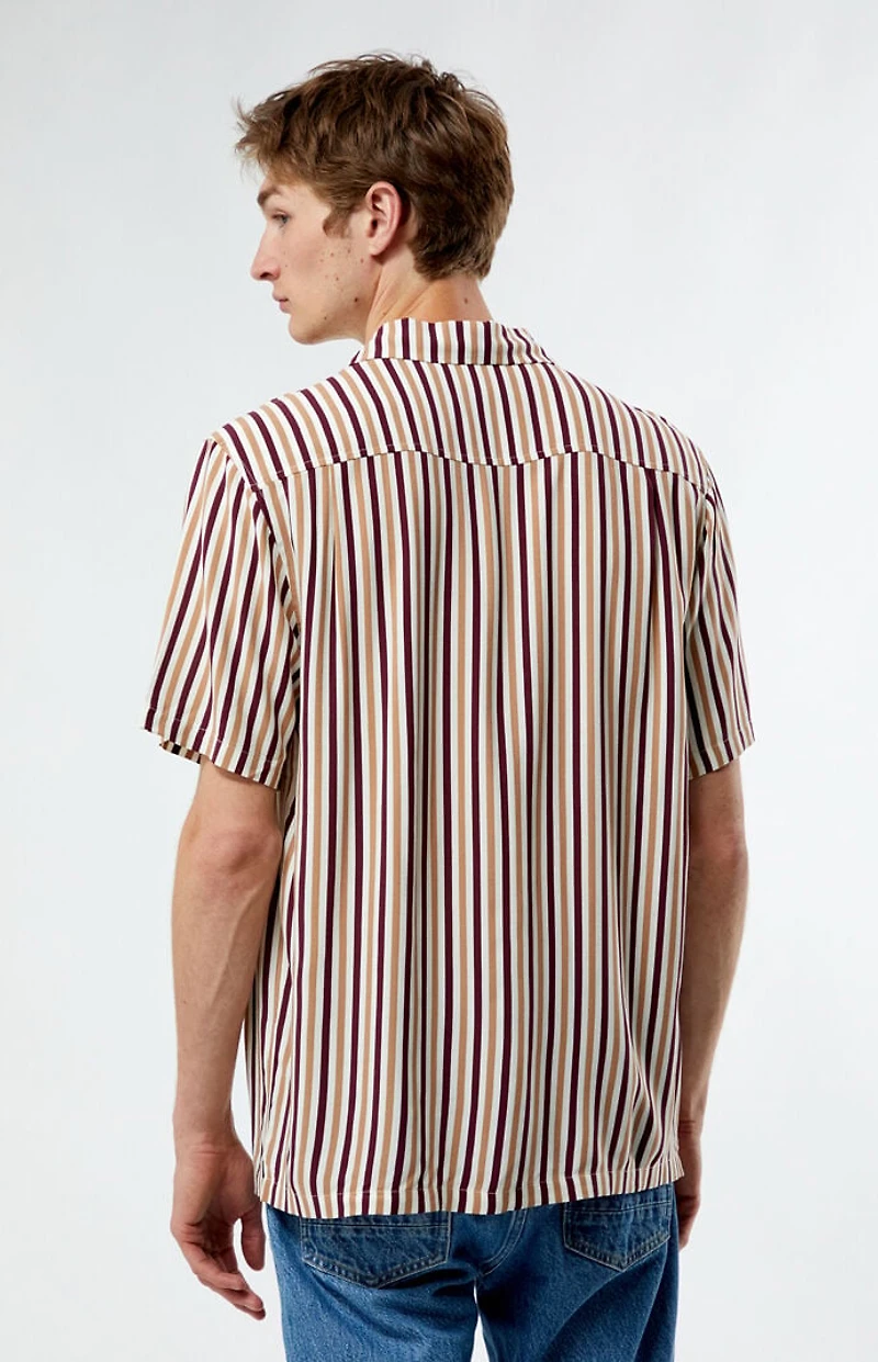 Pacsun Caleb Stripe Camp Shirt