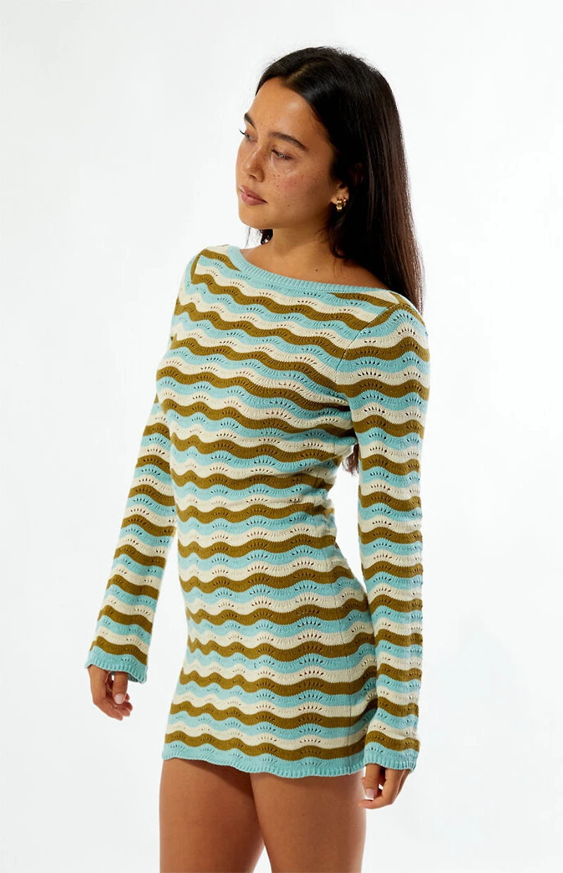 Rhythm Whispering Tides Knit Mini Dress