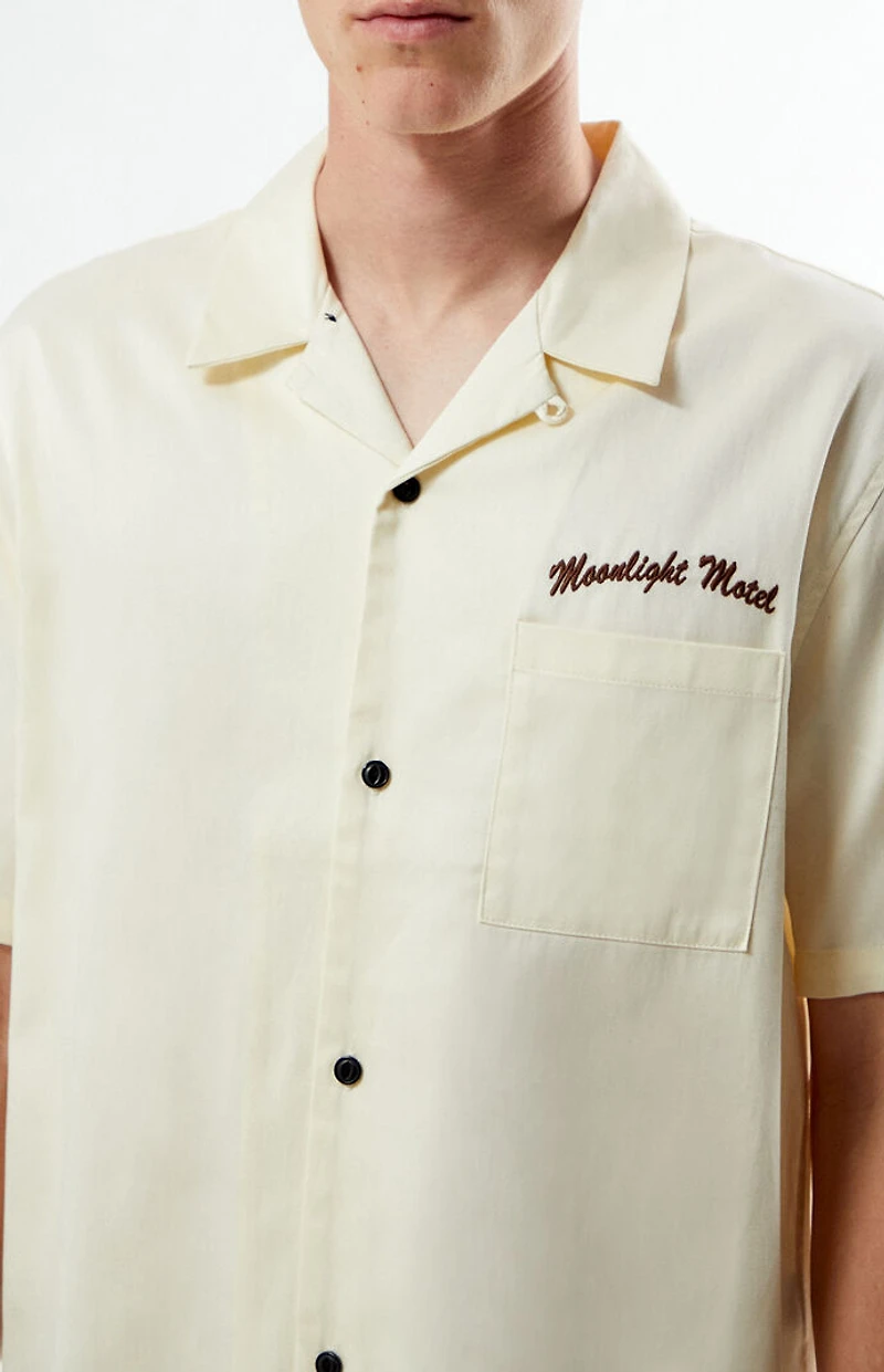Pacsun Moonlight Embroidered Camp Shirt