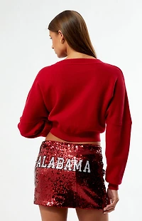 HYPE & VICE Alabama Crimson Tide Sequin Mini Skirt