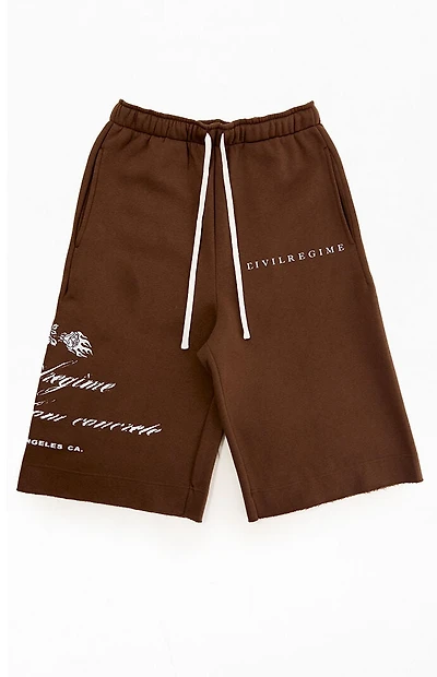 Civil Brown RFC Lounger Fleece Sweat Shorts