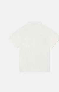 WeSC America Inc White Mesh Camp Shirt