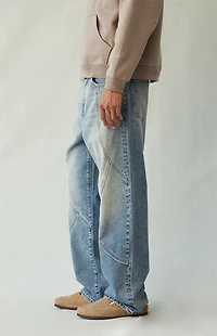 Pacsun Dylan Baggy Jeans Seamed Medium Blue