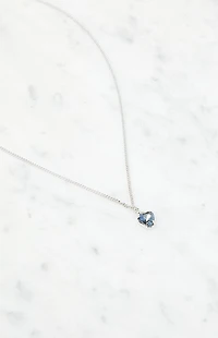 John Galt Silver Heart Necklace