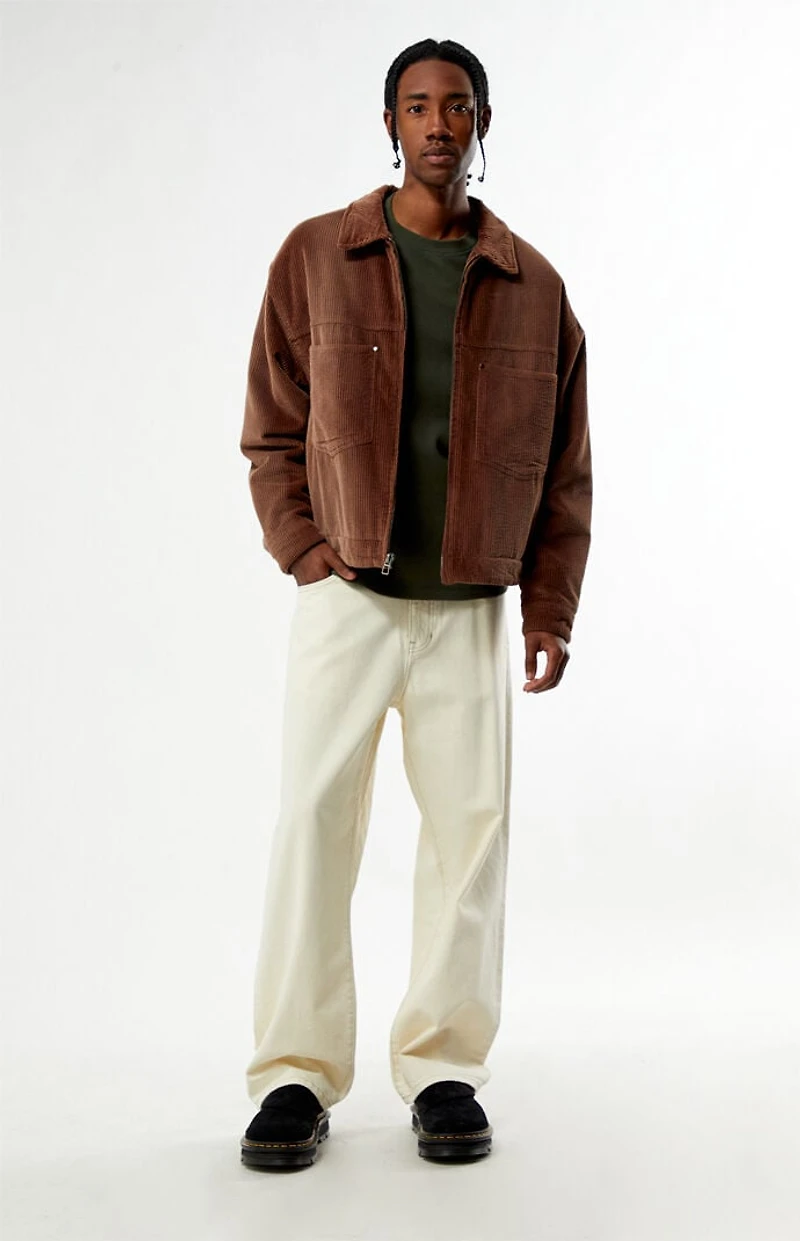 Pacsun Brown Corduroy Billie Gas Jacket