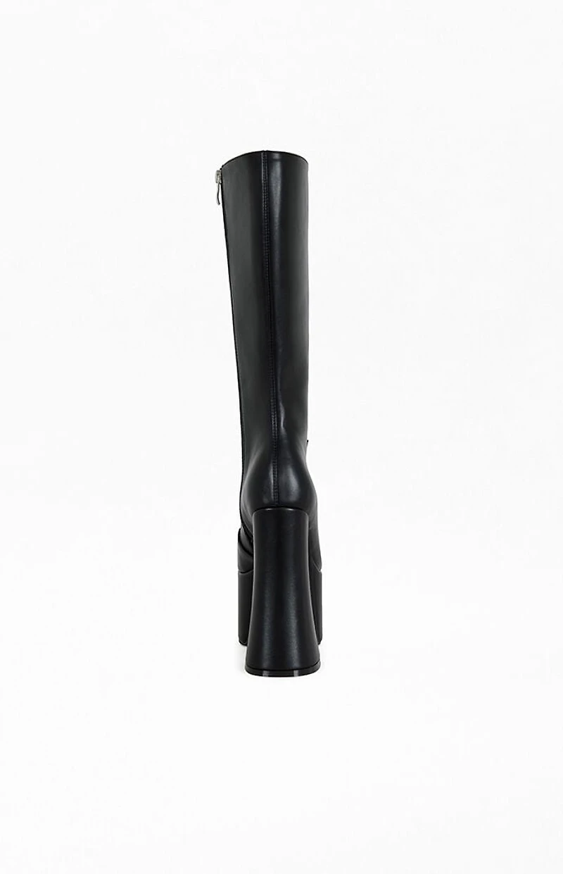 AZALEA WANG Women's Tomlin Black Platform Boots