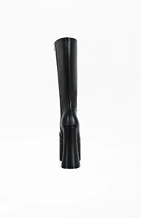AZALEA WANG Women's Tomlin Black Platform Boots