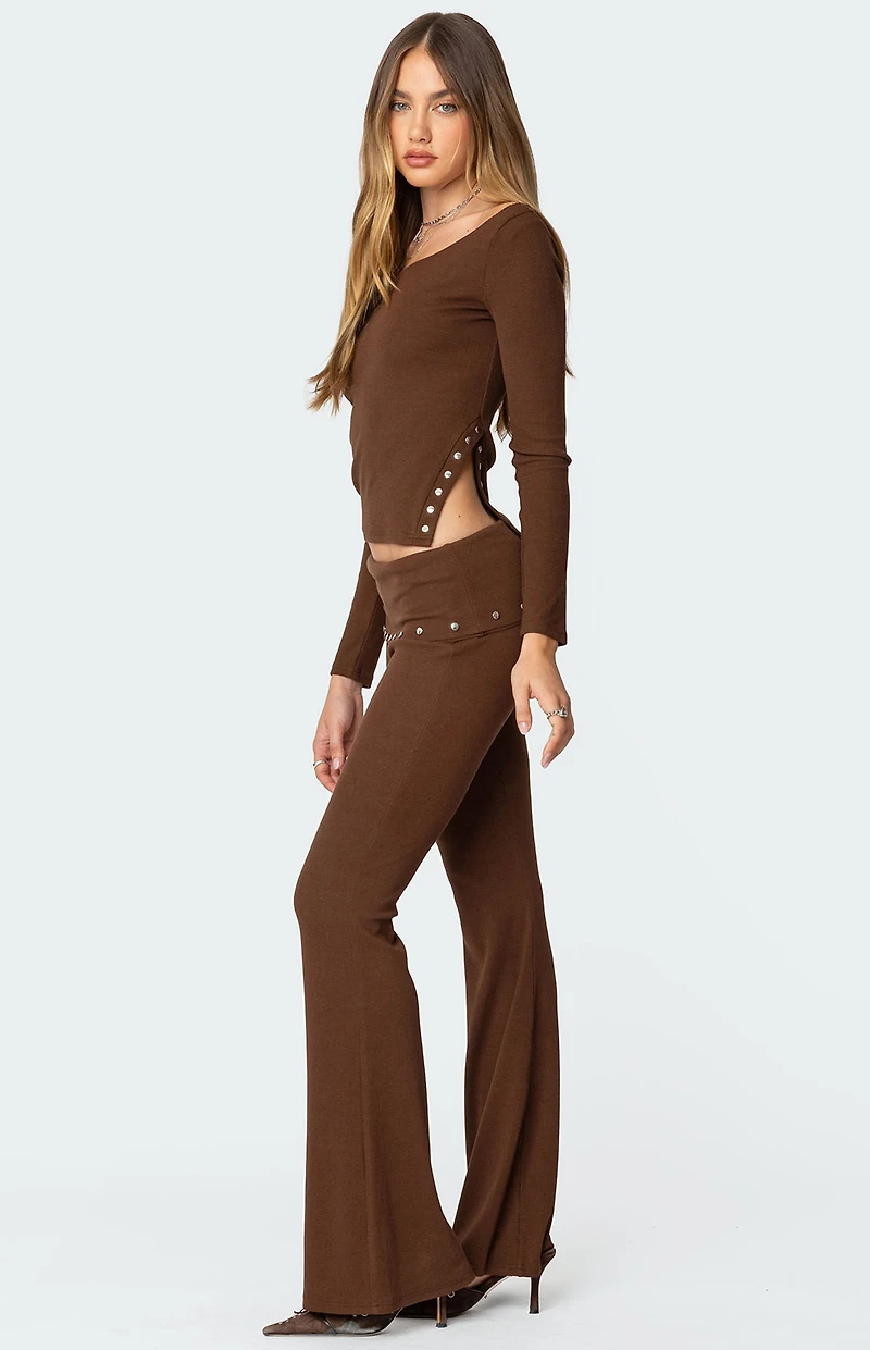 Edikted Aries Studded Asymmetric Top