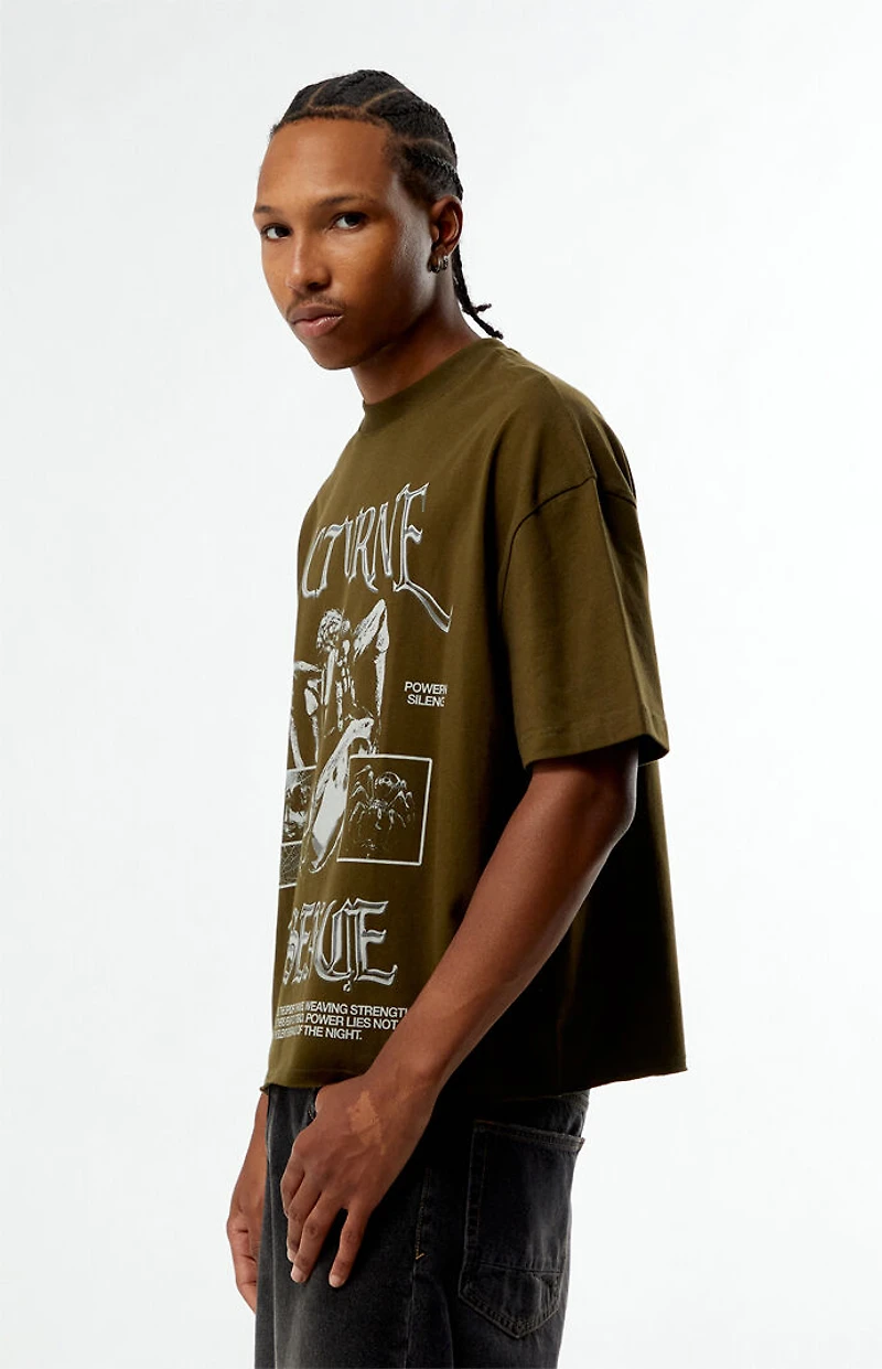 Pacsun Nocturne Essence Cropped Boxy T-Shirt