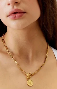Ellie Vail Stacie Toggle Chain Coin Necklace